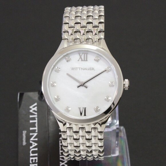 Wittnauer Ladies Cosmopolitan Watch 10 Hand Set Diamonds 34mm - Picture 3 of 13